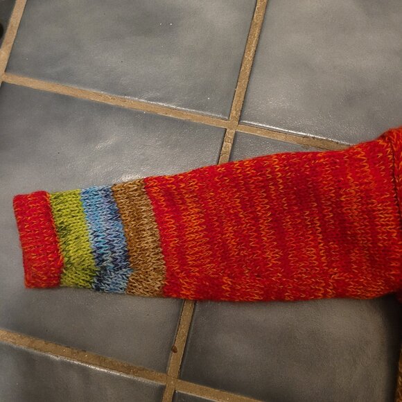 American South Side kids sweater, animal print. Zippered, hood. - Picture 7 of 13